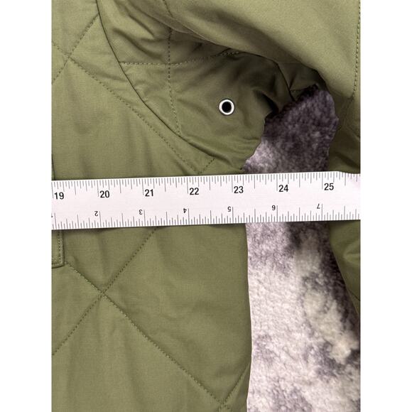 J Crew Jacket Large Mens Sussex Quilted Green Thermal Insulation - Picture 4 of 10